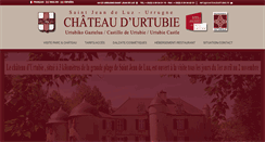 Desktop Screenshot of chateaudurtubie.net